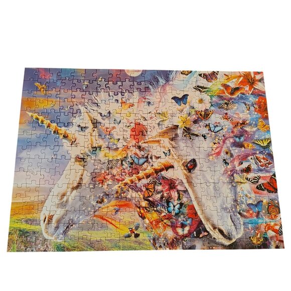 MasterPieces 300 Large Piece Unicorns and Butterflies Jigsaw Puzzle - Picture 2 of 7